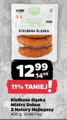 Netto Kiełbasa śląska Mistrz Rohus z natury najlepszy oferta