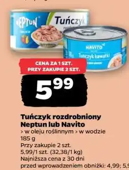 Netto Tuńczyk rozdrobniony Neptun lub Navito oferta