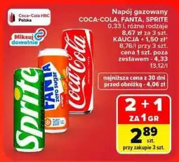 Carrefour Napój gazowany COCA-COLA, FANTA, SPRITE oferta