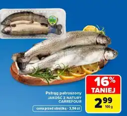 Carrefour Pstrąg patroszony oferta
