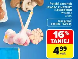Carrefour Polski czosnek oferta