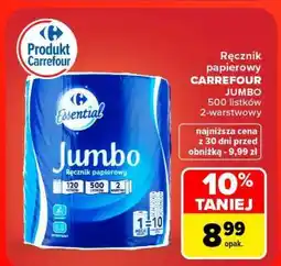 Carrefour Ręcznik papierowy Carrefour JUMBO oferta