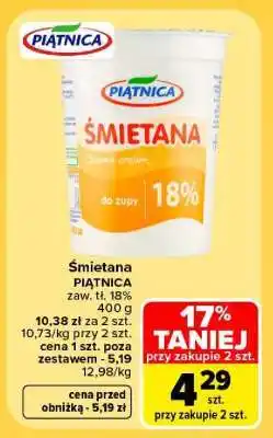 Carrefour Śmietana oferta