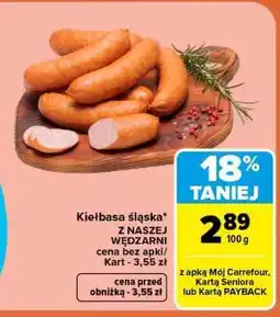 Carrefour Kiełbasa śląska oferta
