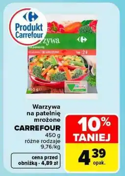 Carrefour Warzywa na patelnię mrożone oferta