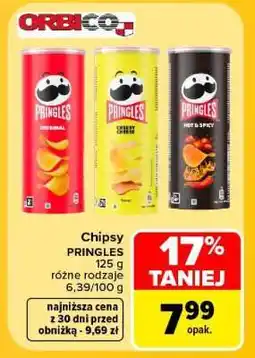 Carrefour Chipsy Pringles oferta