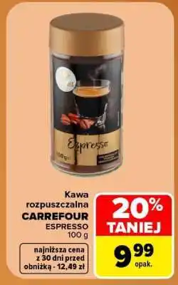 Carrefour Kawa rozpuszczalna Carrefour oferta
