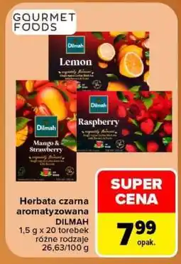 Carrefour Herbata czarna aromatyzowana Dilmah oferta