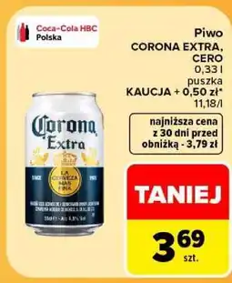 Carrefour Piwo CORONA EXTRA, CERO oferta