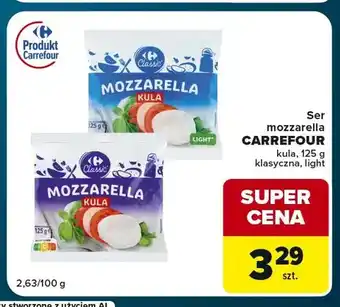 Ser mozzarella Carrefour kula light