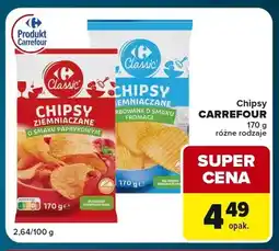 Globi Chipsy ziemniaczane o smaku paprykowym Carrefour oferta