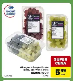 Carrefour Express Winogrona bezpestkowe miks Carrefour oferta