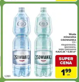 Carrefour Express Woda mineralna gazowana Cisowianka lekko oferta
