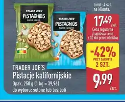 ALDI Pistacje kalifornijskie solone Trader Joe's oferta