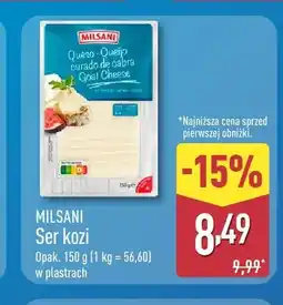ALDI Ser kozi w plastrach Milsani oferta