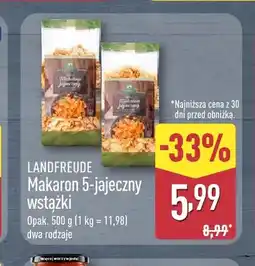 ALDI Makaron 5-jajeczny wstążki Landfreude oferta