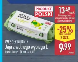 ALDI Jajka kurze z wolnego wybiegu L Wesoły Kurnik oferta