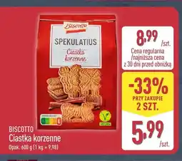 ALDI Ciastka korzenne Biscotto oferta