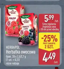 ALDI Herbatka owocowa malina Herbapol oferta