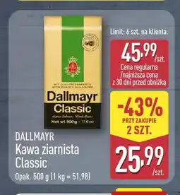 ALDI Kawa ziarnista Classic Dallmayr oferta