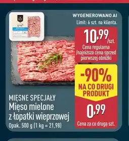ALDI Mięso mielone z łopatki wieprzowej Mięsne Specjały oferta