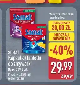 ALDI Kapsułki i tabletki do zmywarki Somat oferta