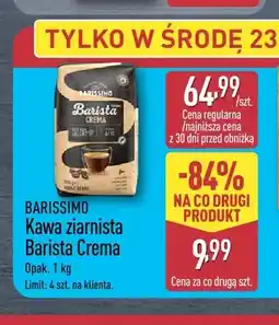 ALDI Kawa ziarnista Barista Crema Barissimo oferta