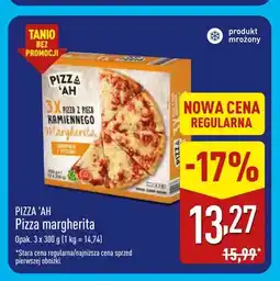 ALDI Pizza margherita 3-pak 300 g Pizza 'Ah oferta