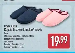 ALDI Kapcie filcowe damskie UP2FASHION oferta