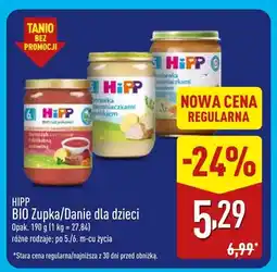 ALDI Bio zupka/danie dla dzieci HiPP oferta