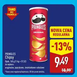ALDI Chipsy oryginalne Pringles oferta