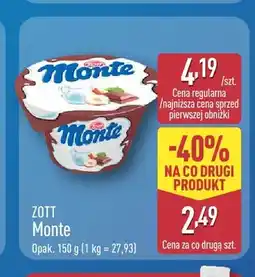 ALDI Deser Monte Zott oferta