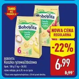 ALDI Kaszka ryżowa/zbożowa BoboVita oferta