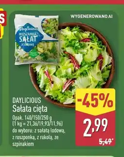 ALDI Sałata cięta z sałatą lodową Daylicious oferta