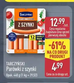 ALDI Parówki z szynki Tarczyński oferta