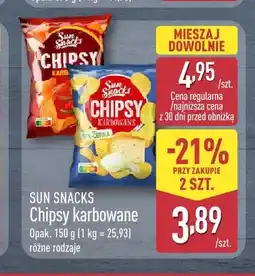 ALDI Chipsy karbowane Sun Snacks oferta