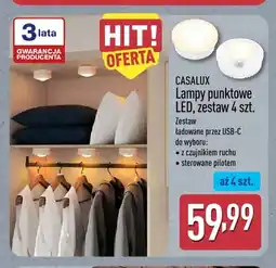 ALDI Lampy punktowe LED zestaw 4 szt. z czujnikiem ruchu Casalux oferta