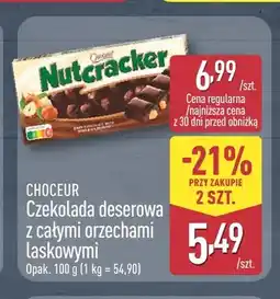ALDI Czekolada deserowa z całymi orzechami laskowymi Choceur oferta