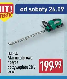 ALDI Akumulatorowe nożyce do żywopłotu Ferrex oferta