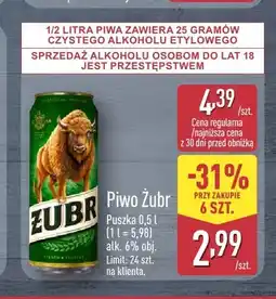 ALDI Piwo Żubr oferta
