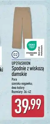 ALDI Spodnie z wiskozą damskie Up2fashion oferta