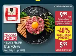 ALDI Tatar wołowy Mięsne Specjały oferta
