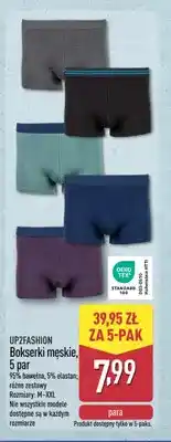ALDI Bokserki męskie 5-pak UP2Fashion oferta