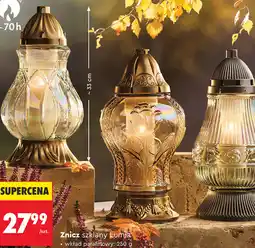 Biedronka Znicz szklany Lumia wkład parafinowy oferta