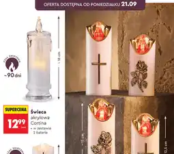Biedronka Świeca akrylowa Cortina oferta