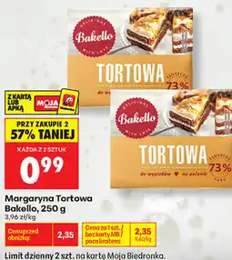 Biedronka Margaryna Tortowa Bakello oferta
