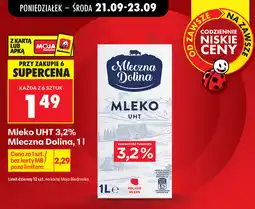 Biedronka Mleko UHT 3,2% Mleczna Dolina oferta