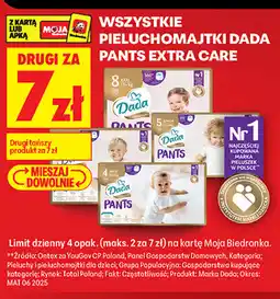 Biedronka Pieluchomajtki Dada Pants Extra Care oferta