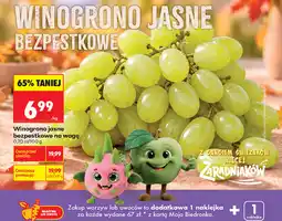 Biedronka Winogrono jasne bezpestkowe na wagę oferta