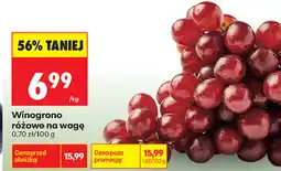 Biedronka Winogrono różowe na wagę oferta